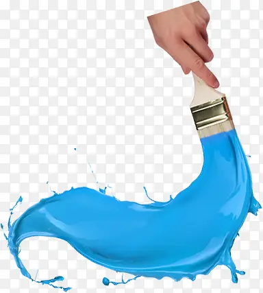 蓝色油漆