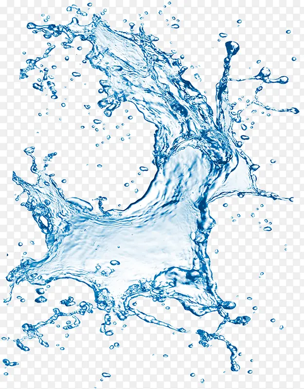 夏日卡通海水水珠效果