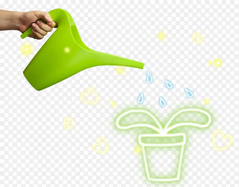 爱护植物浇水