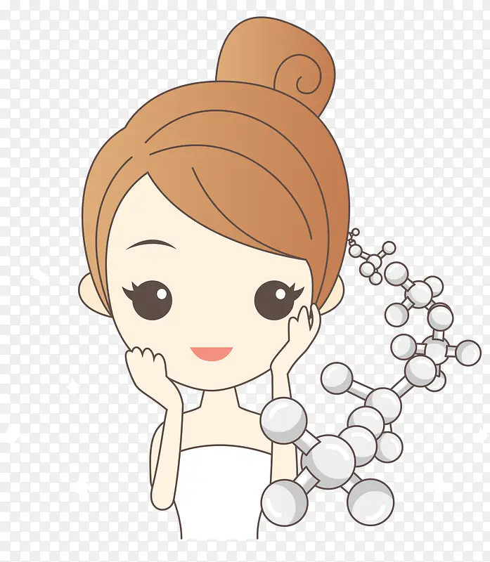 卡通干净女孩PNG图片素材下载_图片编号8150534-PNG素材网