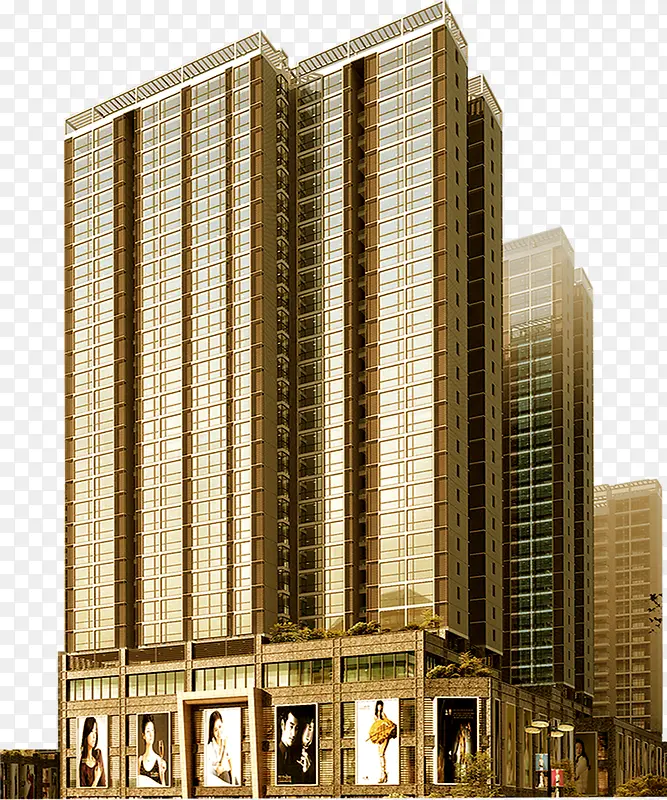 金色楼盘开盘宣传PNG图片素材下载_图片编号8151084-PNG素材网