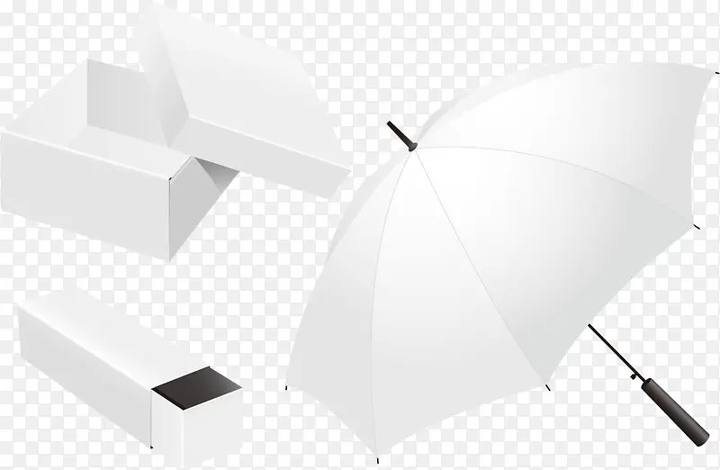 雨伞小盒PPT矢量元素