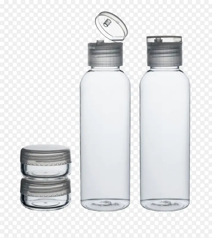 透明塑料瓶和化学药瓶实物