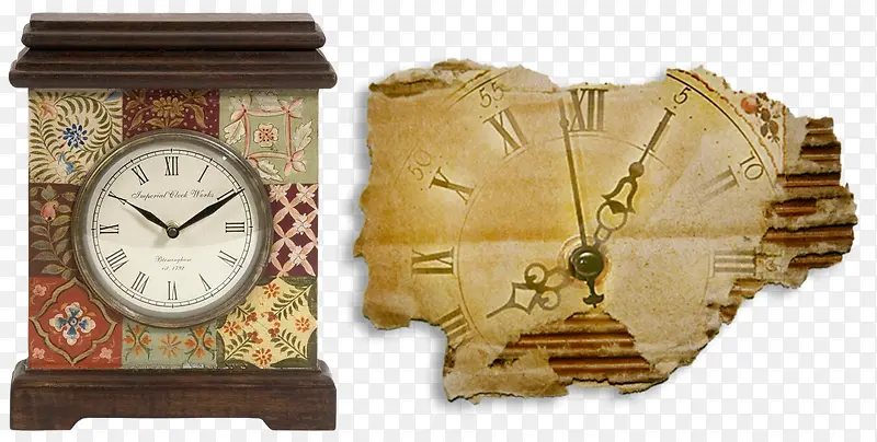 欧式复古闹钟和创意纸质钟