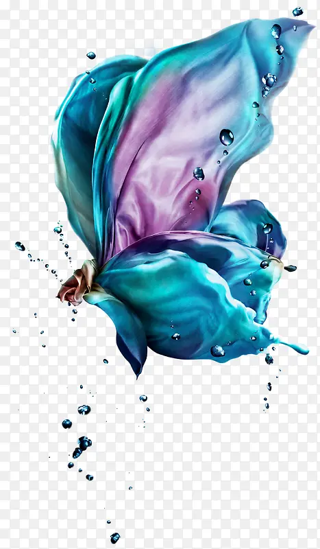 水蝴蝶特效免抠素材