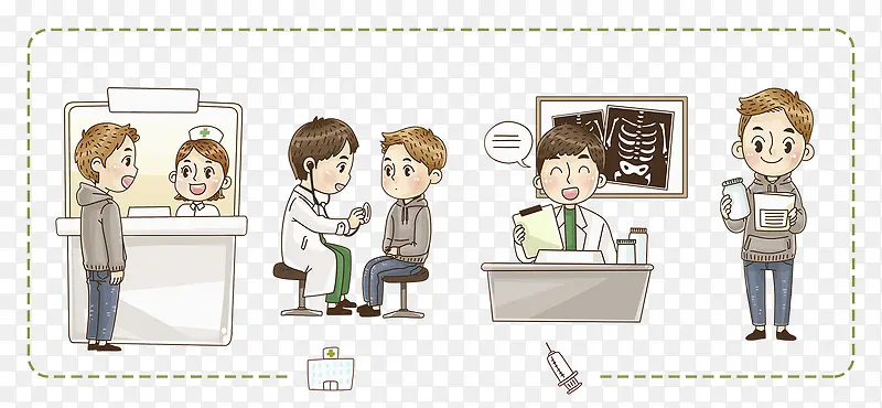 卡通场景医院门诊PNG图片素材下载_图片编号8155577-PNG素材网
