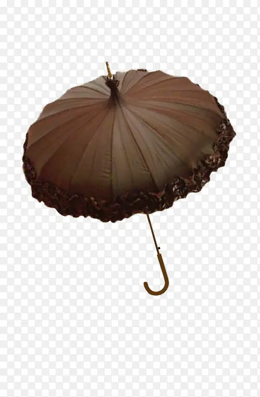 棕色雨伞