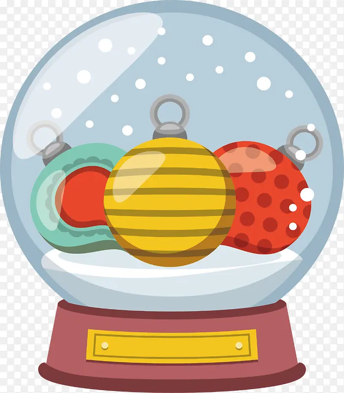 彩色圣诞球水晶球