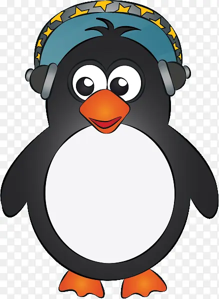 听音乐的小企鹅