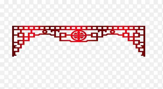 窗棂图案上边框