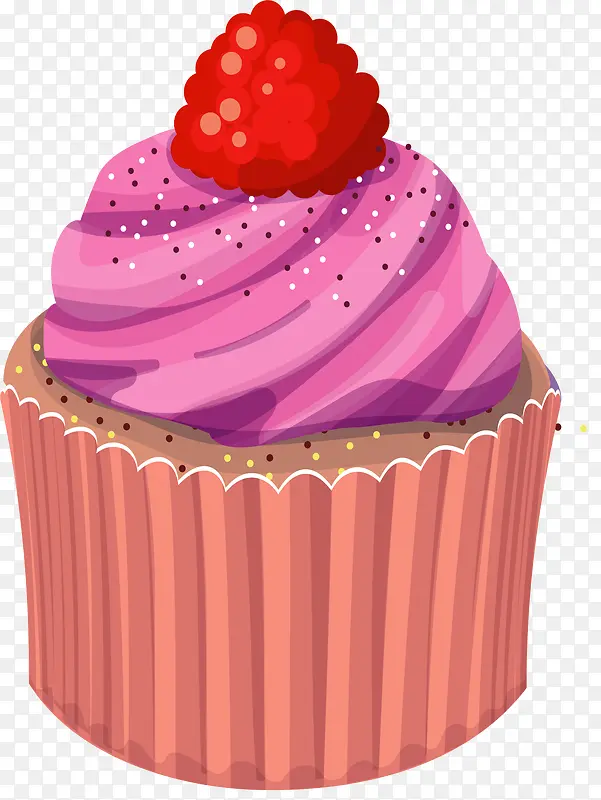 水果装饰杯子蛋糕