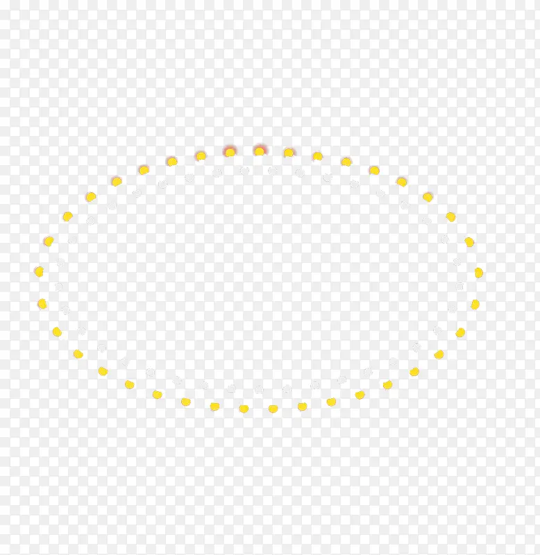 黄色光圈圆点