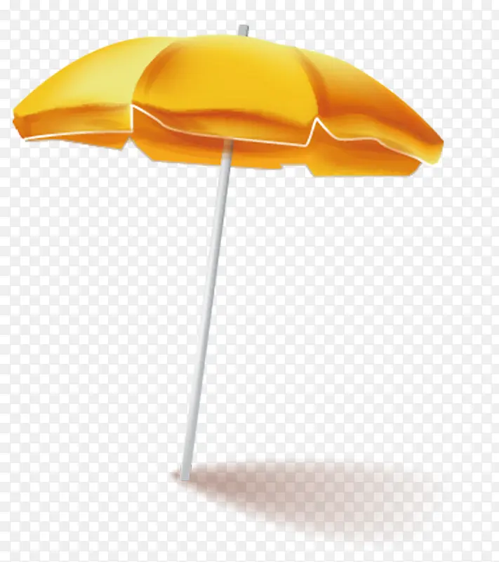 手绘阳伞夏天卡通