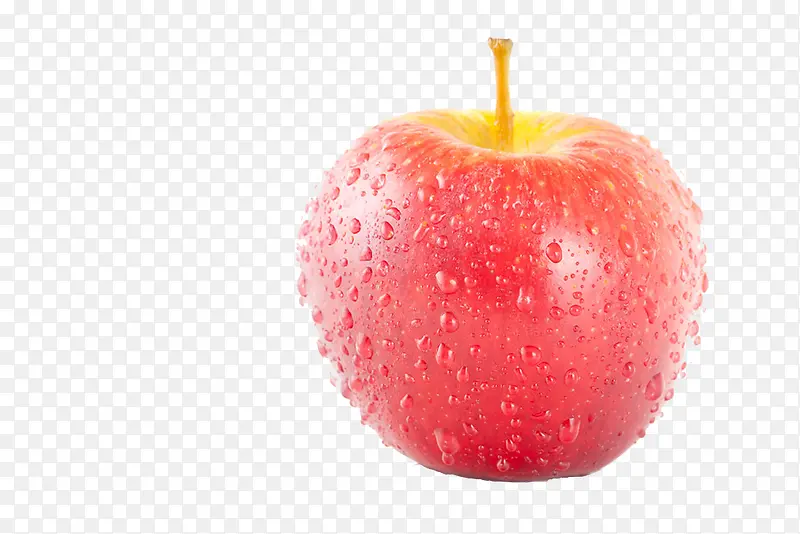 水珠红苹果水果