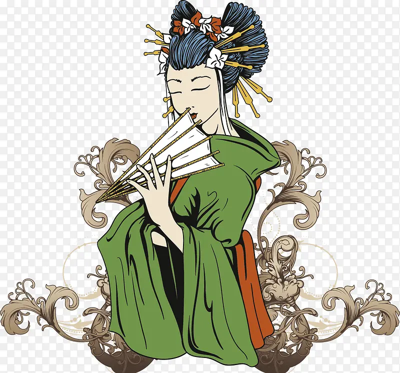 矢量古代美女PNG图片素材下载_图片编号8164221-PNG素材网