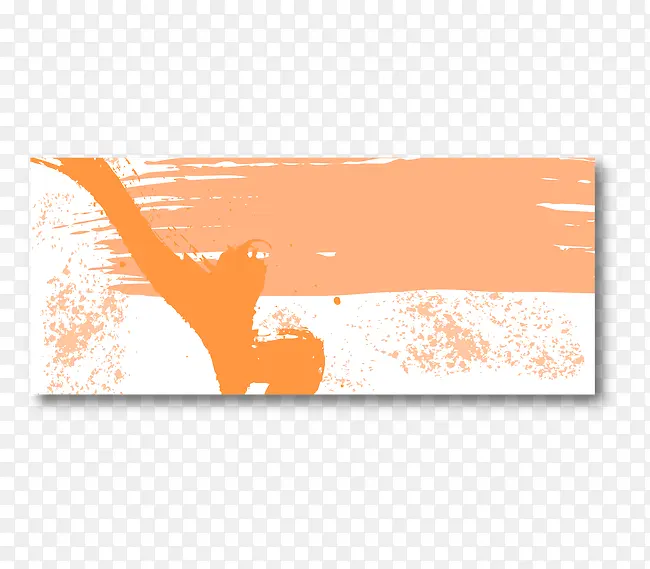 矢量橙色油漆底纹卡片