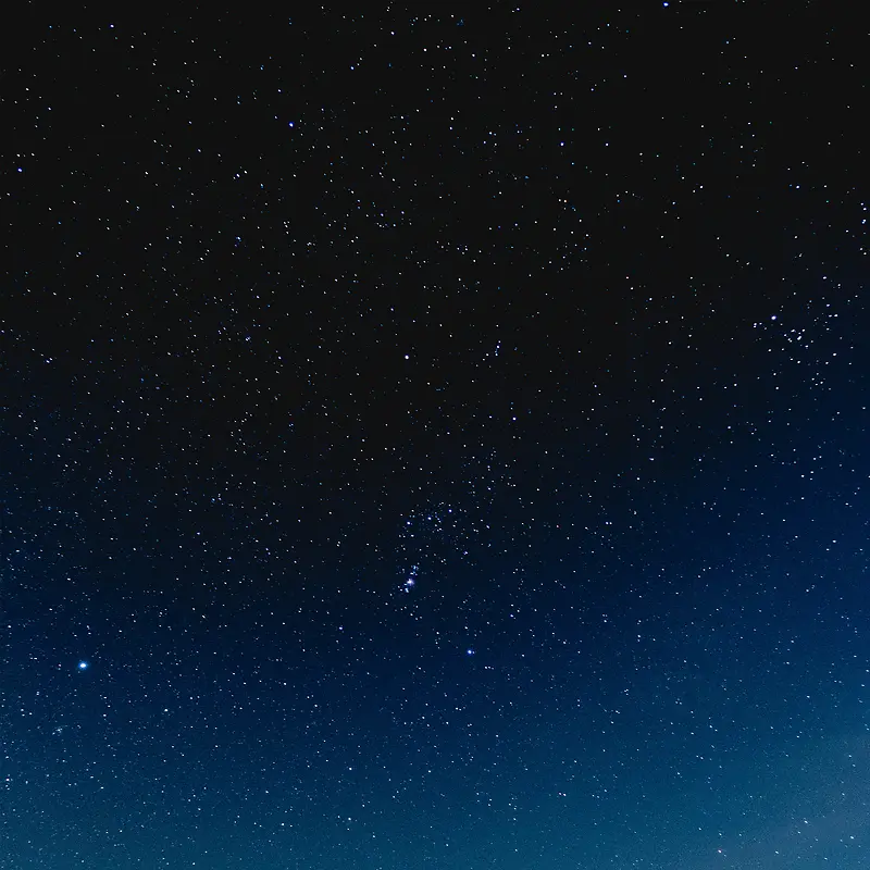 蓝色唯美星空