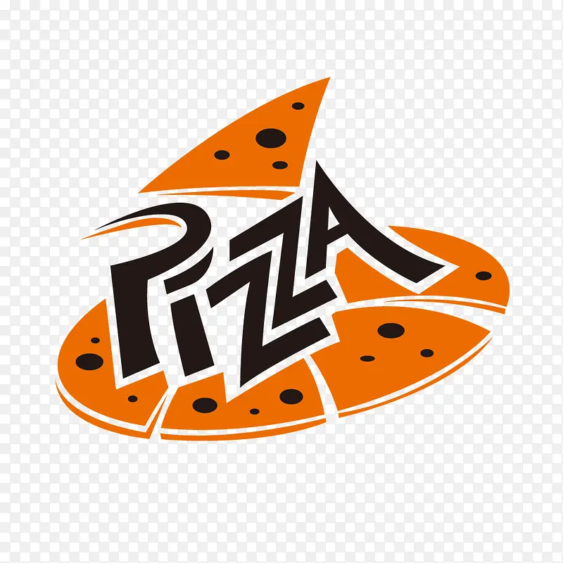 美味卡通手绘风披萨pizza设计素材