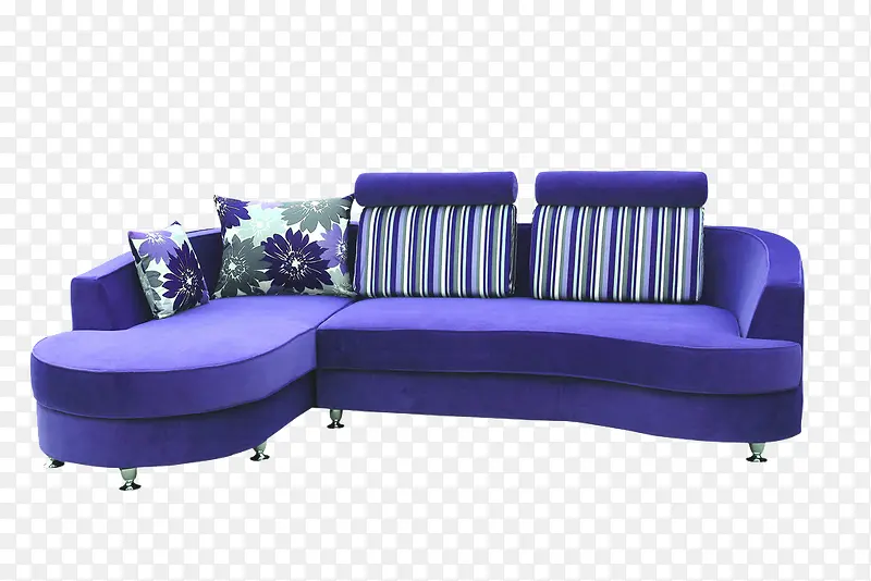 艳紫色沙发