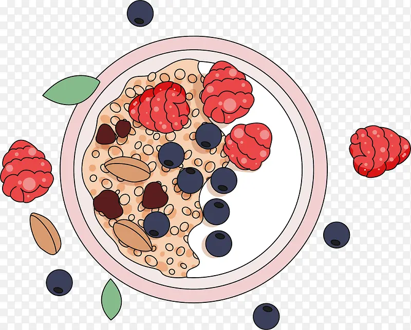 水果麦片装饰素材