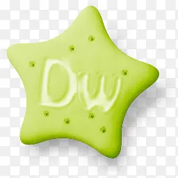 绿色五角星饼干