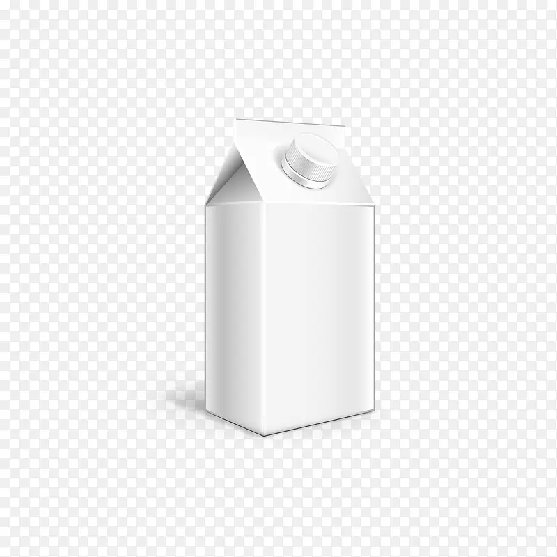 白色酸奶盒免抠素材