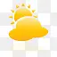 天气多云超级单黄图标