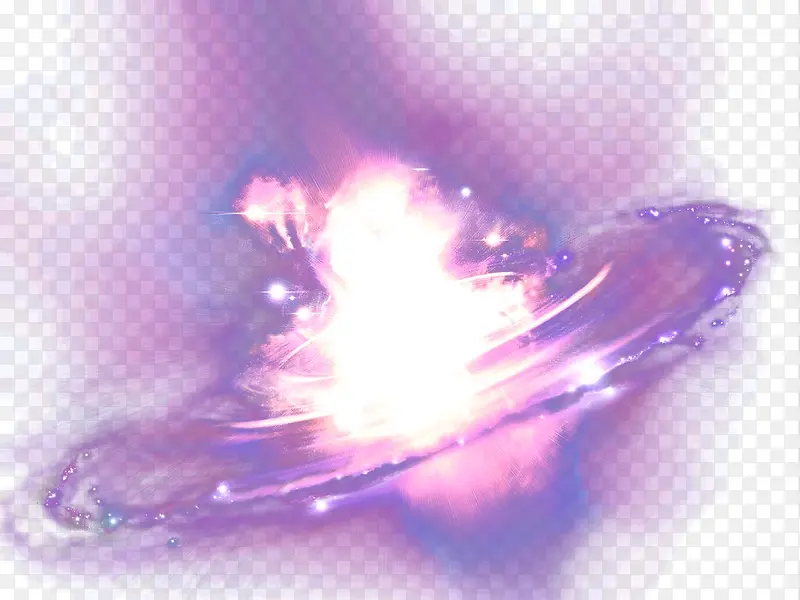 紫色旋转火焰光效