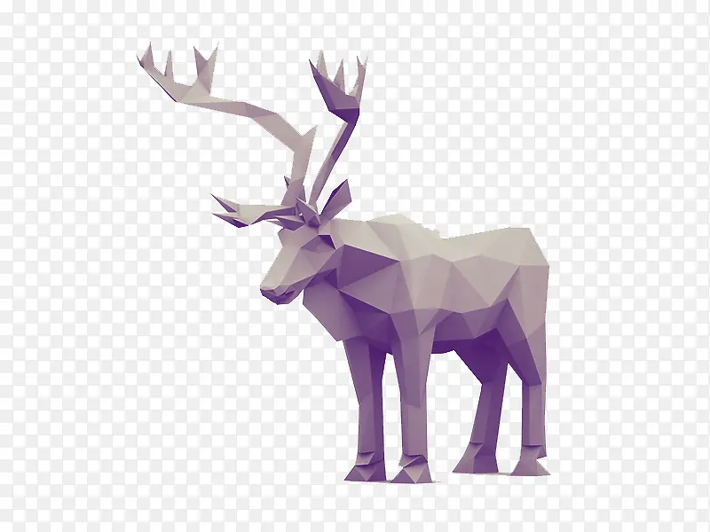 立体纸折鹿