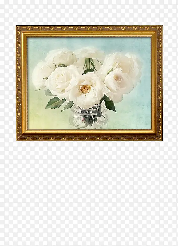 纯白的花朵