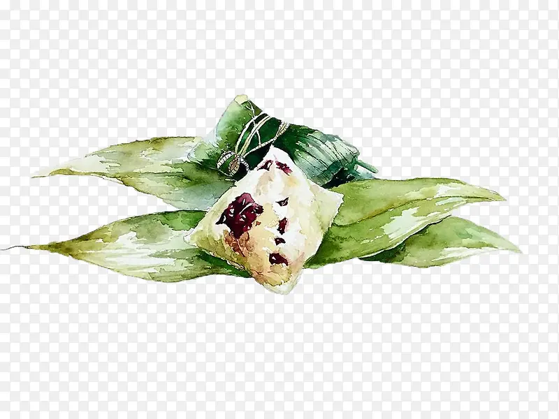 水彩粽子端午节手绘