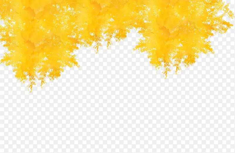 黄色树叶背景