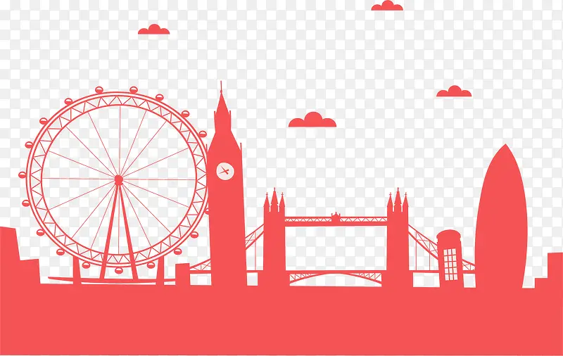 粉红色英国伦敦旅游