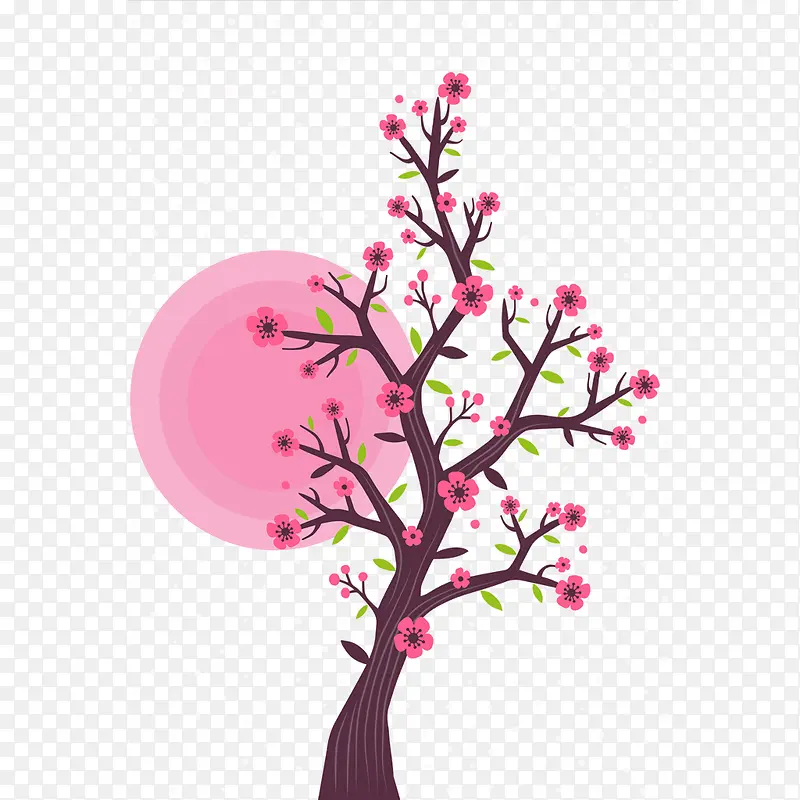 桃树插画