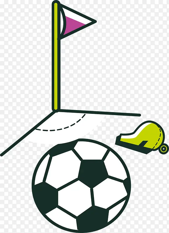 体育比赛用品足球运动装备场地矢