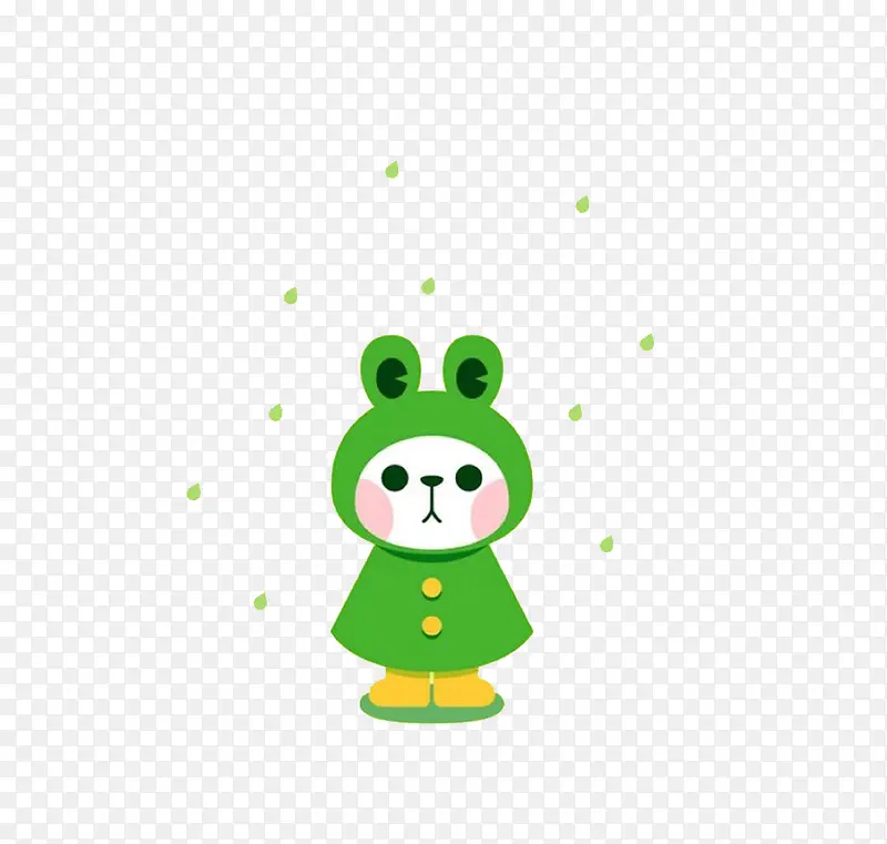 雪花绿娃娃