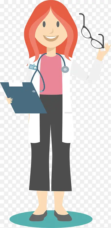 作报告的女医生