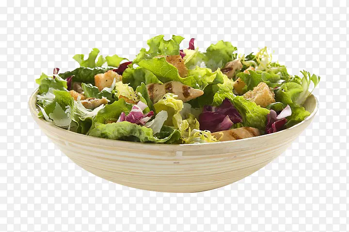 盘子里的蔬菜沙拉
