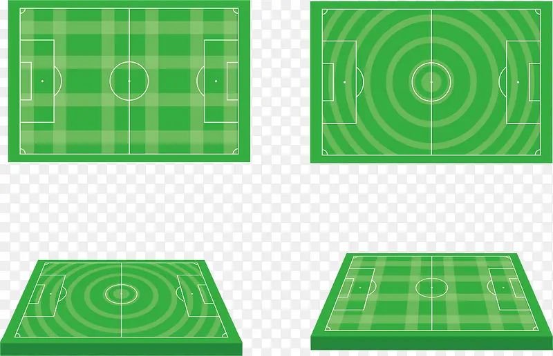 矢量图足球场设计图