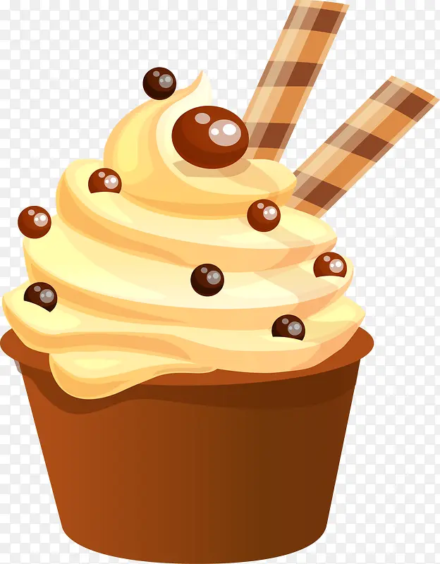创意卡通冰淇淋食物素材图
