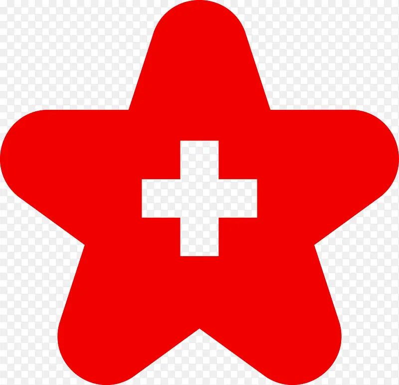 五角星矢量诊所logo图