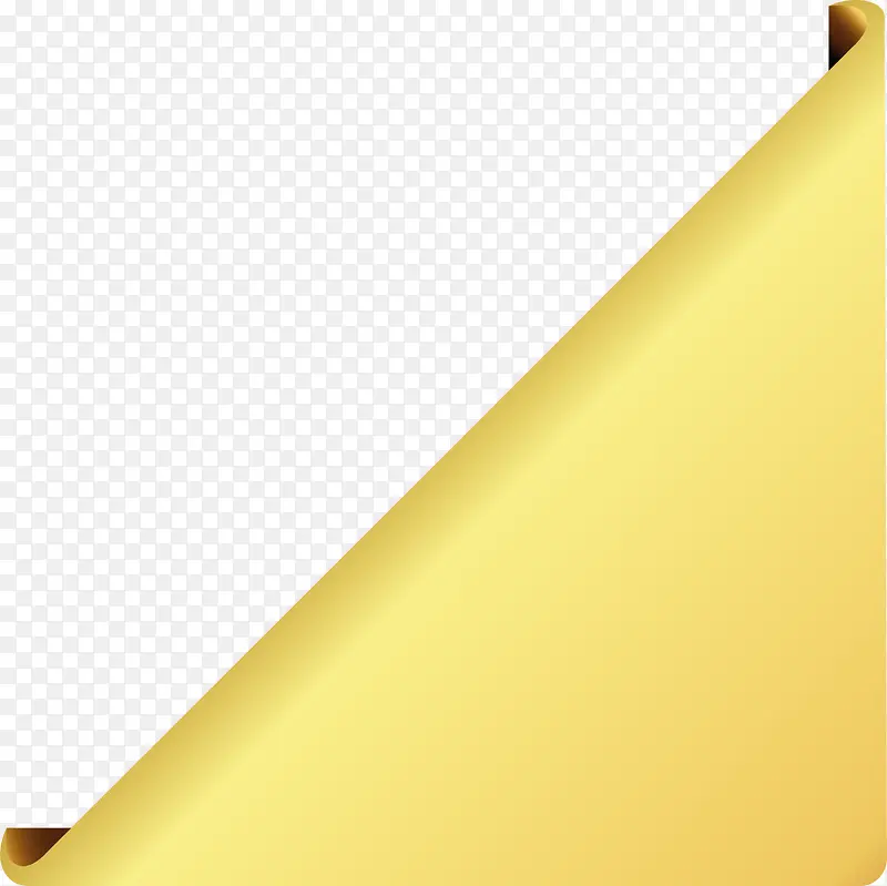 金色三角形标签