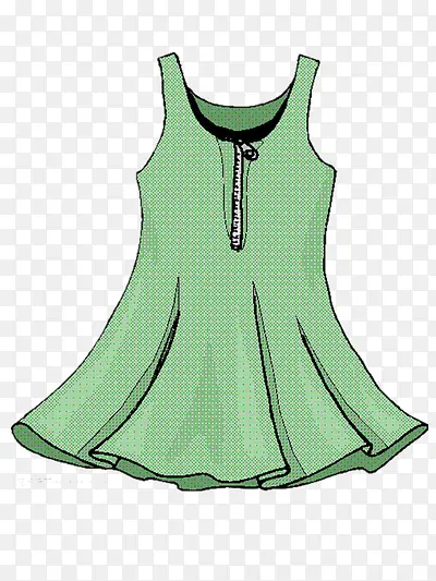 绿色裙子