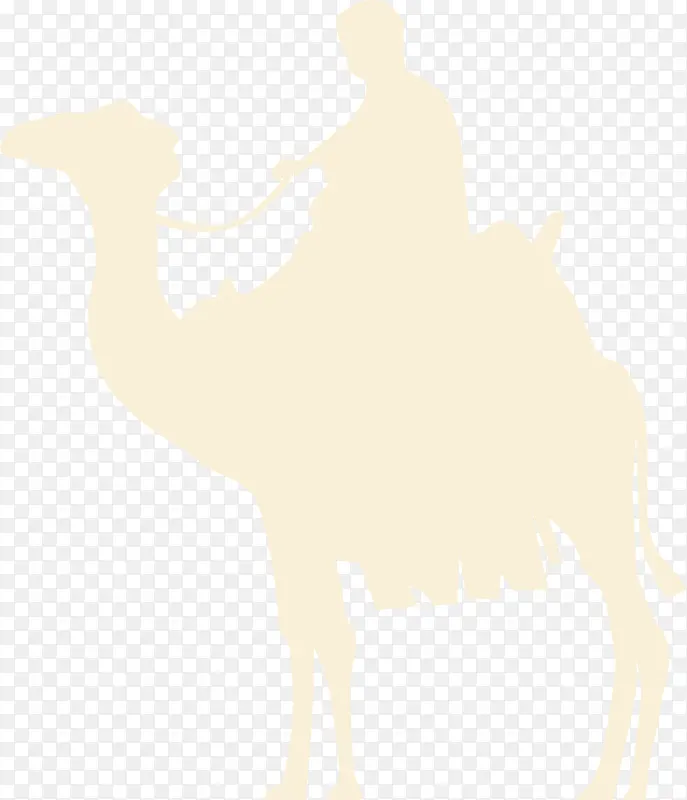 旅游骆驼手绘卡通户外