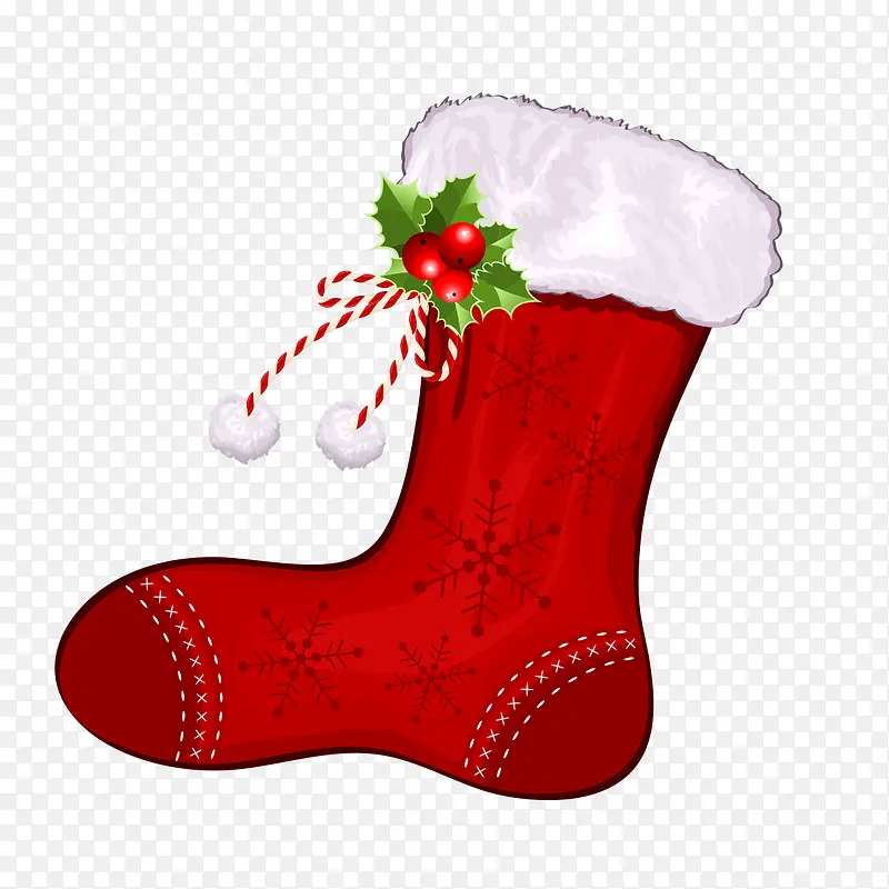 红色的圣诞袜子
