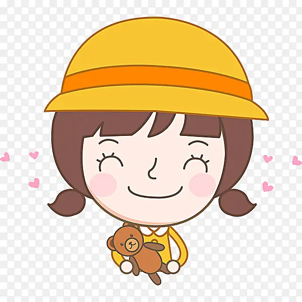 呆萌的女孩