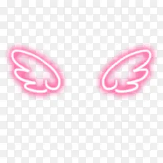 手绘粉色光效翅膀