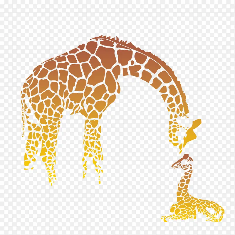 长颈鹿家庭图标