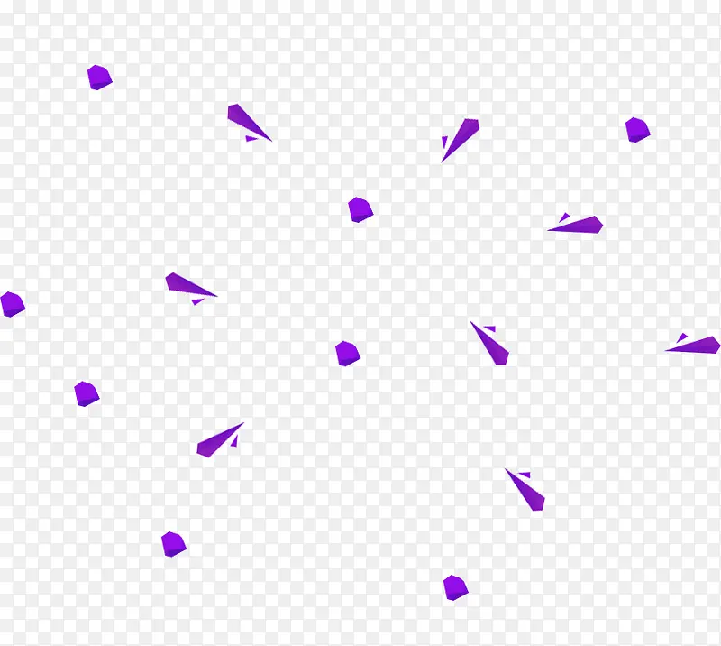 三角形 圆形 立体漂浮 紫色