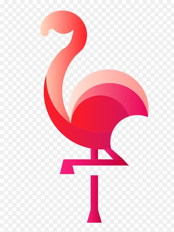 火烈鸟logo标识设计